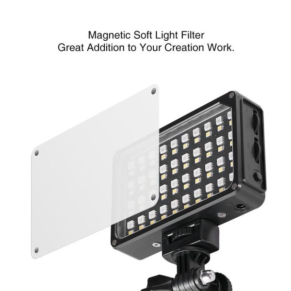 GVM 7S RGB LED On-Camera Video Light with Wi-Fi Control Fashion