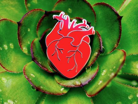 Coeur Rouge (Red Heart) Enamel Pin For Cheap