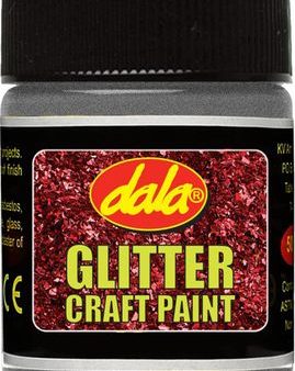 Dala glitter craft paint - Silver 50ml Fashion