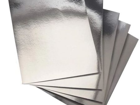 PM A4 silver mirror cardstock 5 per pack For Cheap