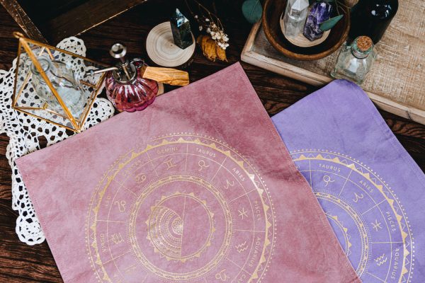 Zodiac Altar Cloth (Dusty Rose) For Discount