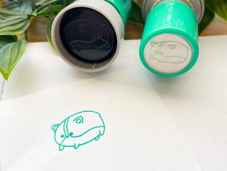 Teal Chonky Corgi Self-Inking Decorative Stamp Online Sale