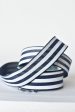 1 1 2  x 10yd Navy and White Stripe Ribbon For Discount