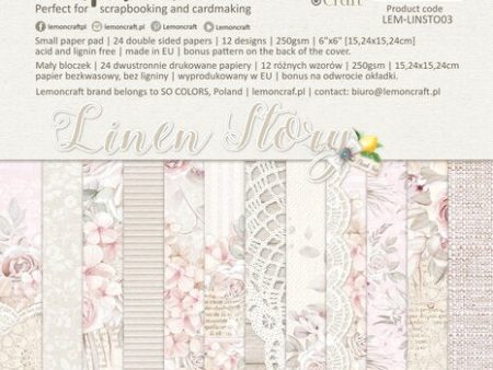 Lemoncraft  Linen stories 6x6 paper pad Online