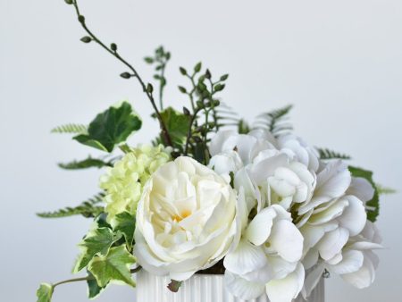 White + Green Arrangement For Sale