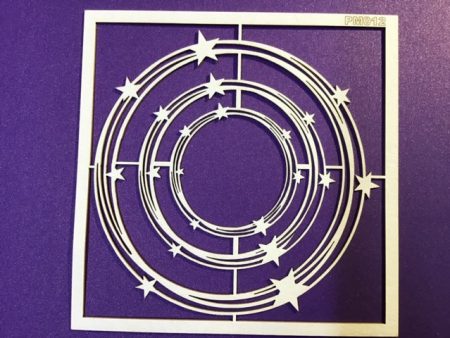 The Purple Magnolia chipboard PM012 Circlers of stars For Cheap