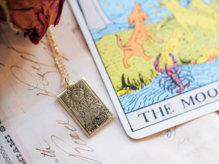 The Moon Tarot Pendant & Chain Cheap