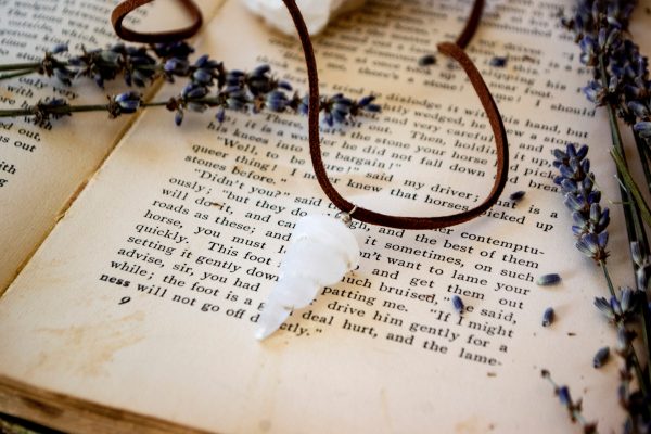 Selenite Spiral Necklace on Sale