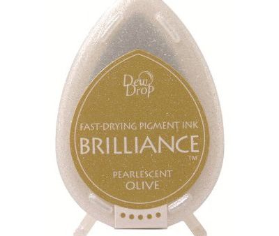 Brilliance dew drop ink pad -  Pearlescent olive For Sale