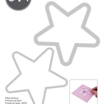 Sizzix Framelits Die Star (2pcs) (665250) Co-ordinates with star blisters Online Hot Sale