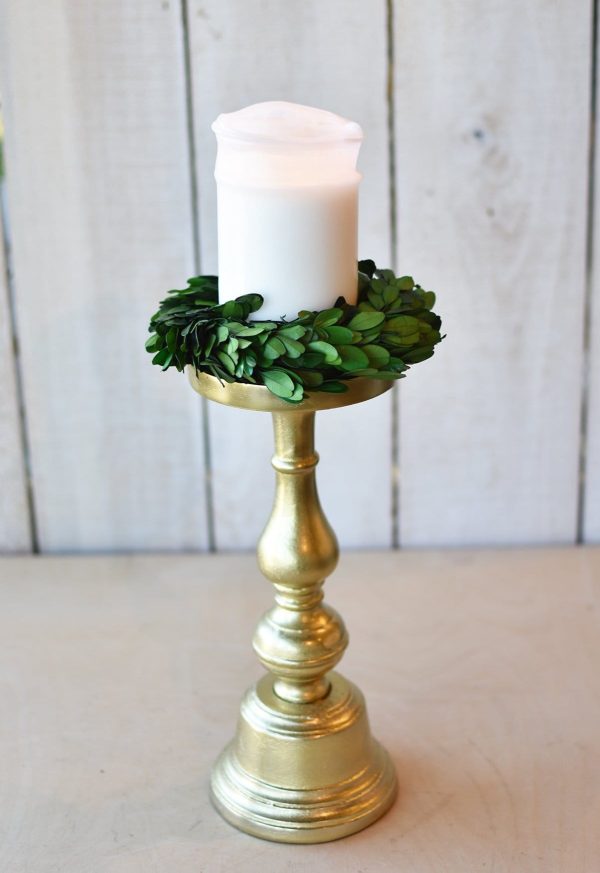 Boxwood Candle Ring Mini Wreath Online Hot Sale