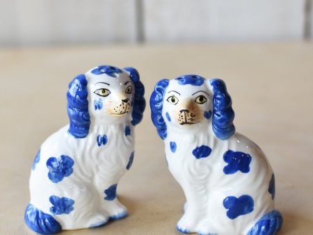 Chinoiserie Dog Salt + Pepper Shakers Hot on Sale