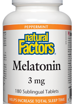 Natural Factors Melatonin 3 mg, Peppermint Fashion