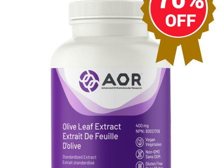 AOR Olive Leaf Extract 60 Veggie Caps - Expires August 2024 For Sale