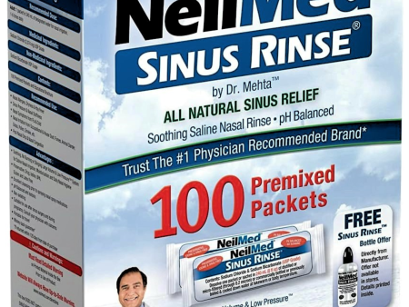 NeilMed Sinus Rinse Regular Refill Packets (100 Premixed Packets) Online