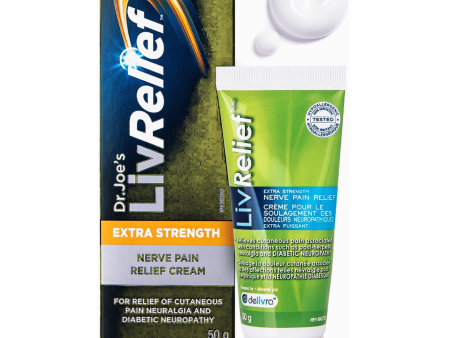 LivRelief Extra Strength Nerve Pain Relief Cream 50g Online now