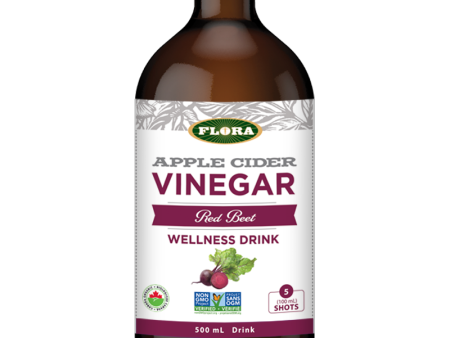 Flora Apple Cider Vinegar – Red Beet | Vinaigre de cidre de pomme – Betterave rouge (500ml) For Cheap