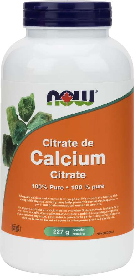 NOW Foods Calcium Citrate 227g Powder on Sale