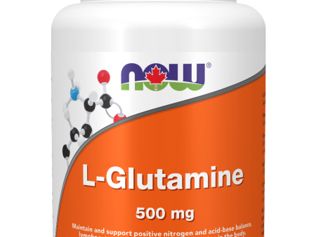 NOW Foods L-Glutamine 500mg, 60 Veggie Caps Fashion